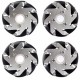 60mm Aluminum LEGO Compatible Mecanum Wheels Set( 2 Left, 2 Right) Bush 14159